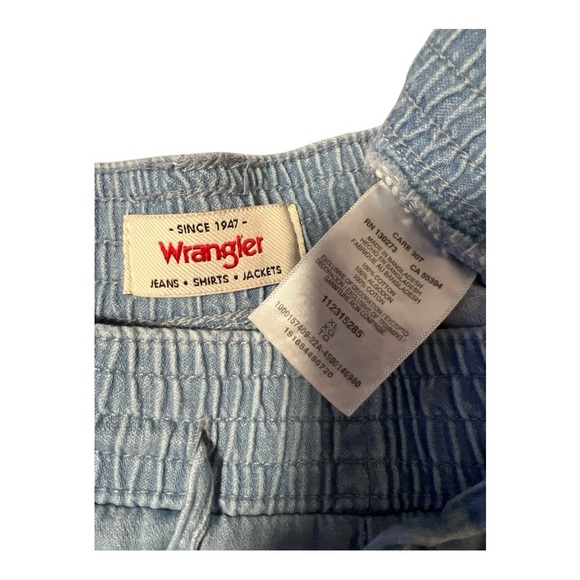 Wrangler Drawstring Chambray Wide Leg Pants Size XL KD1 - Picture 5 of 5